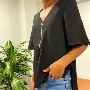 Oversized Black Blouse